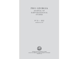 Pro Georgia. Journal of Kartvelological Studies 2022/32