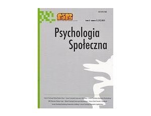 Psychologia Społeczna nr 2(17)/2011