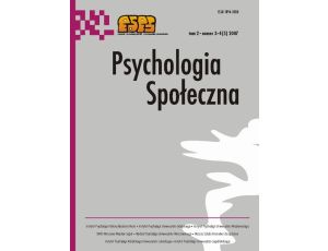Psychologia Społeczna nr 3-4(5)/2007