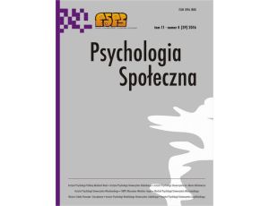 Psychologia Społeczna nr 4(39)/2016