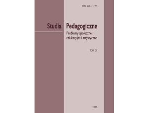 „Studia Pedagogiczne. Problemy społeczne, edukacyjne i artystyczne”, t. 29