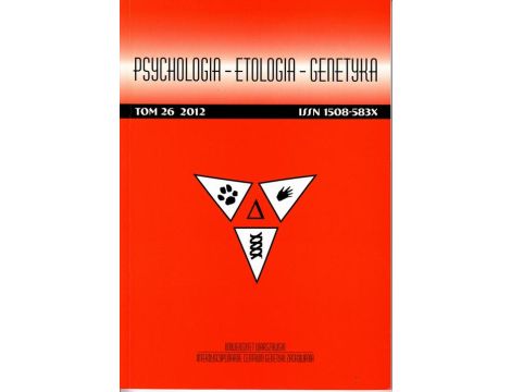 Psychologia-Etologia-Genetyka nr 26/2012