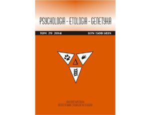 Psychologia-Etologia-Genetyka nr 29/2014