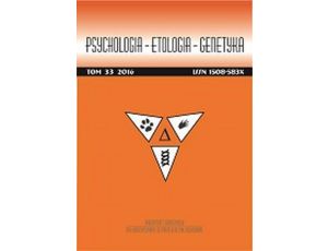 Psychologia-Etologia-Genetyka nr 33/2016