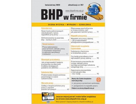 „BHP w firmie” kwiecień/maj 2023