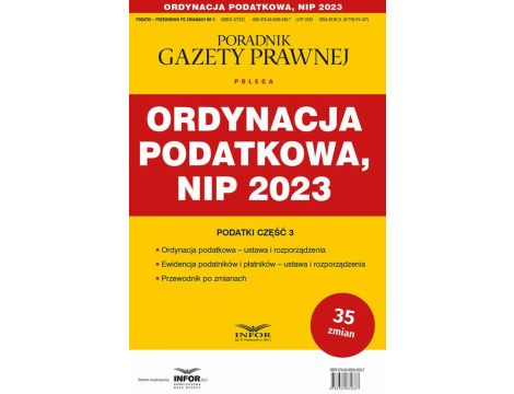 Ordynacja podatkowa NIP 2023 Podatki-Przewodnik po zmianach 3/2023