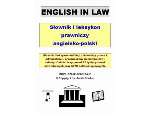 English in low. Słownik i leksykon prawniczy angielsko-polski
