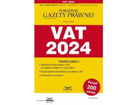 VAT 2024 Podatki Część 2 Przewodnik po zmianach 2/2024