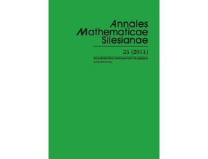 Annales Mathematicae Silesianae. T. 25 (2011)
