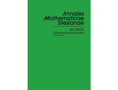Annales Mathematicae Silesianae. T. 26 (2012)