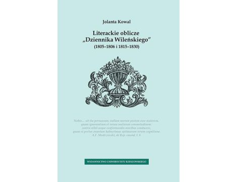 Literackie oblicze „Dziennika Wileńskiego” (1805-1806 i 1815-1830)