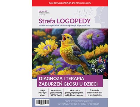 Strefa LOGOPEDY, numer 66, Diagnoza i terapia zaburzeń głosu u dzieci