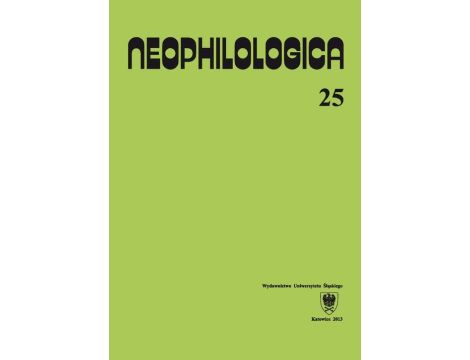Neophilologica. Vol. 25: Études sémantico-syntaxiques des langues romanes