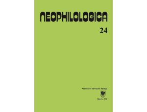 Neophilologica. Vol. 24: Études sémantico-syntaxiques des langues romanes