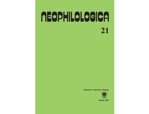Neophilologica. Vol. 21: Études sémantico-syntaxiques des langues romanes