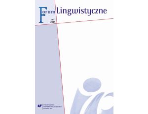 „Forum Lingwistyczne” 2014, nr 1
