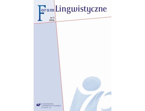 „Forum Lingwistyczne” 2016, nr 3