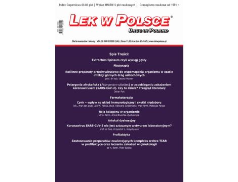 Lek w Polsce nr 3/2020 czasopismo dla farmaceutów i lekarzy