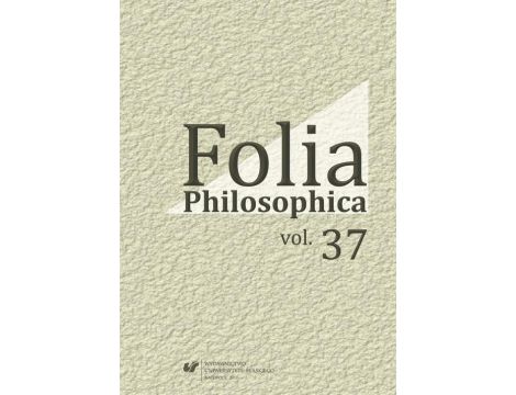 Folia Philosophica. Vol. 37