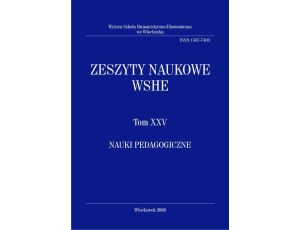 Zeszyty Naukowe WSHE, t. XXV, Nauki Pedagogiczne