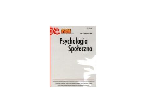 Psychologia Społeczna nr 2(7)/2008