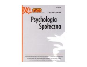 Psychologia Społeczna nr 1-2(10)/2009