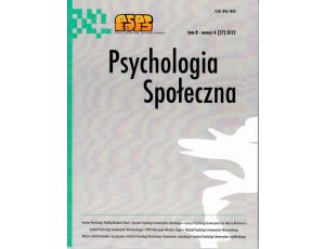 Psychologia Społeczna nr 4(27)/2013