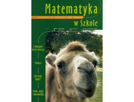 Matematyka w Szkole. Czasopismo dla nauczycieli szkół średnich. Nr 17