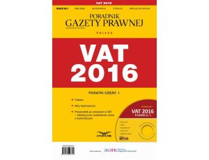 Podatki 2016/03 Podatki cz. I VAT 2016