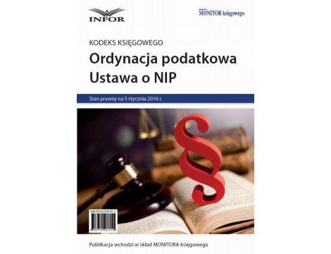Kodeks-księgowego, Ordynacja podatkowa, NIP 2016