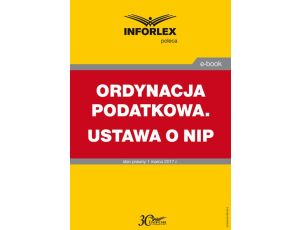 ORDYNACJA PODATKOWA. USTAWA O NIP