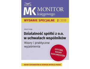 Działalność spółki z o.o. w uchwałach wspólników