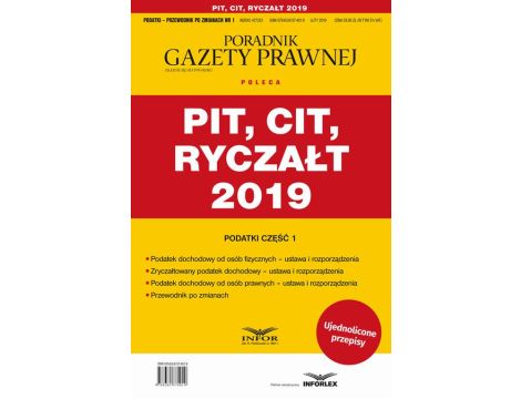 PIT CIT Ryczałt 2019 Podatki-Przewodnik po zmianach 1/2019