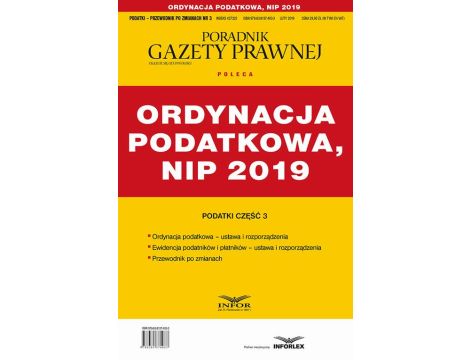 Ordynacja podatkowa , NIP 2019 Podatki-Przewodnik po zmianach 3/2019