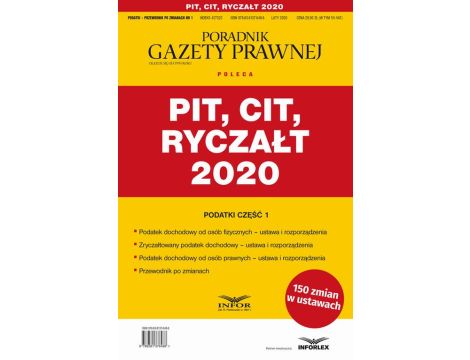 PIT CIT Ryczałt 2020 Podatki - Przewodnik po zmianach 1/2020