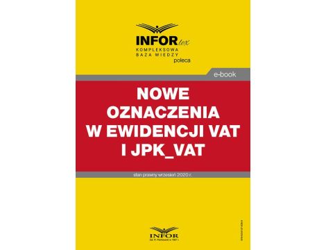 Nowe oznaczenia w ewidencji VAT i JPK_VAT