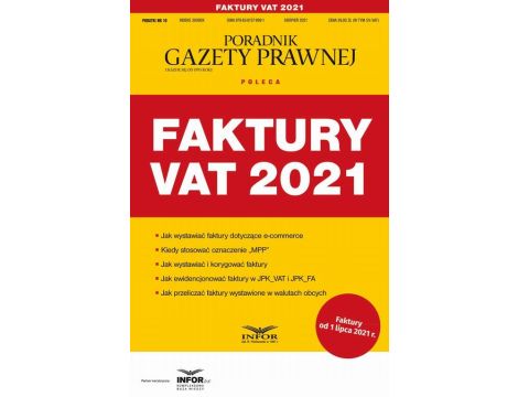 Faktury VAT 2021 Podatki 10/2021