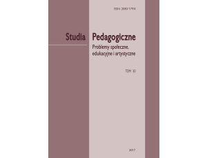 Studia Pedagogiczne. Problemy społeczne, edukacyjne i artystyczne”, t. 30