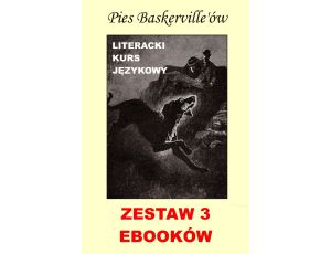 3 ebooki: Pies Baskerville'ów z angielskim. Literacki kurs językowy