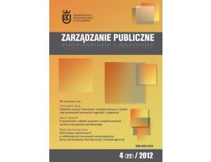 Zarządzanie Publiczne nr 4(22)/2012