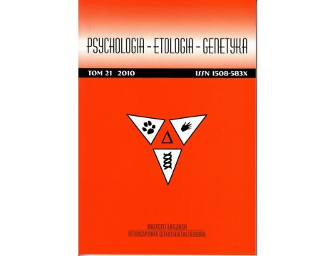 Psychologia-Etologia-Genetyka nr 21/2010