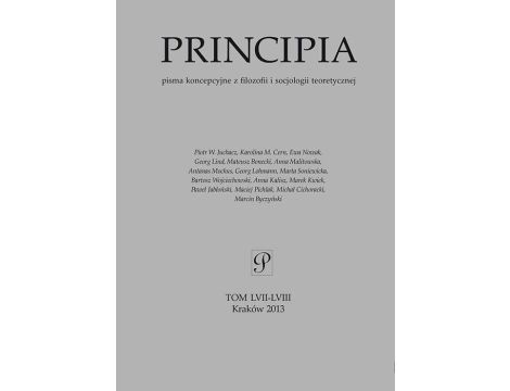 PRINCIPIA. Pisma koncepcyjne z filozofii i socjologii teoretycznej, t. 57-58
