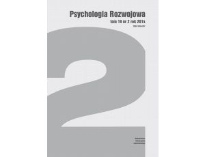 Psychologia Rozwojowa, T. 19  Nr 2/2014