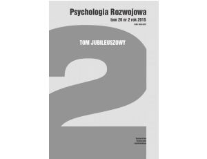 Psychologia Rozwojowa, t. 20 nr 2 rok 2015