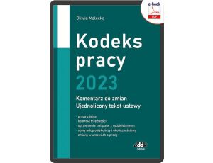 Kodeks pracy 2023 – komentarz do zmian – ujednolicony tekst ustawy (e-book) eBPP1502