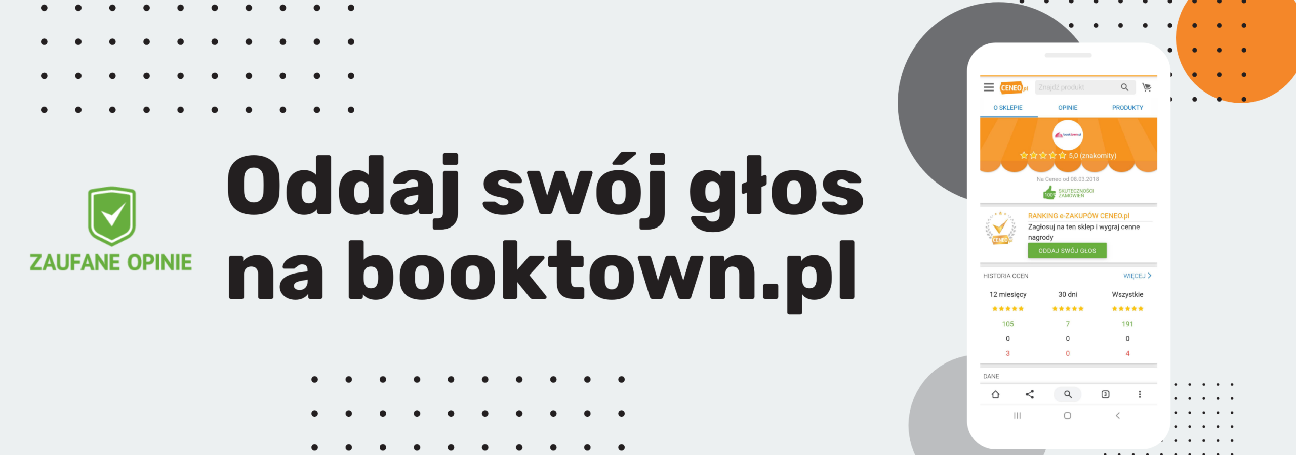 Oddaj swój głos na booktown.pl Zaufane opinie Ceneo.pl