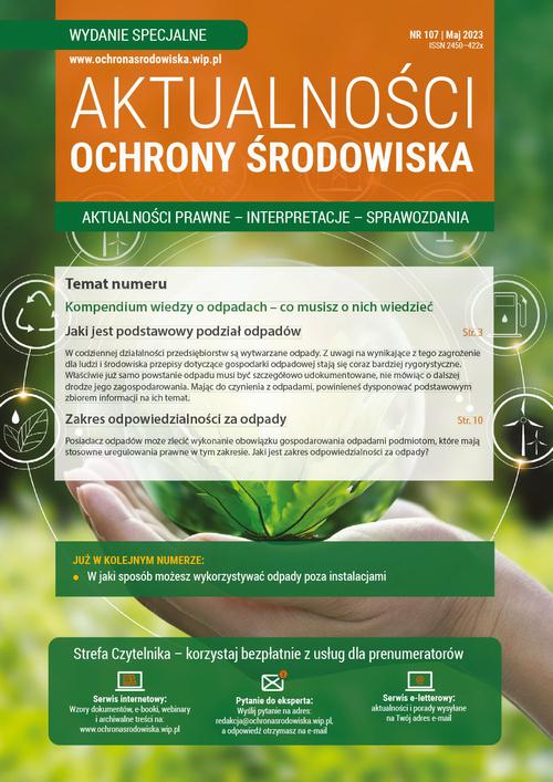 Tytuł: AKTUALNOŚCI OCHRONY ŚRODOWISKA nr 107 (specjalny)
Autor: Praca zbiorowa
Wydawnictwo: Wiedza i Praktyka
Formaty: EPUB, PDF, MOBI