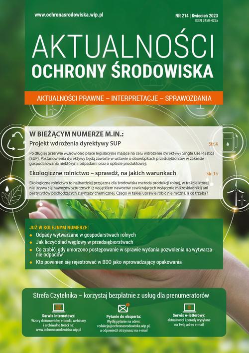 Tytuł: AKTUALNOŚCI OCHRONY ŚRODOWISKA nr 214
Autor: Praca zbiorowa
Wydawnictwo: Wiedza i Praktyka
Formaty: MOBI, PDF, EPUB