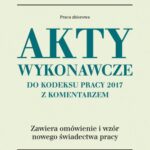 Akty wykonawcze do Kodeksu pracy 2017 z komentarzem — okładka e-booka