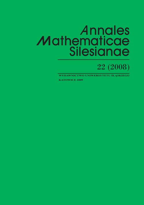 Tytuł: Annales Mathematicae Silesianae. T. 22 (2008)
Autor:
Wydawnictwo: Wydawnictwo Uniwersytetu Śląskiego
Formaty: PDF